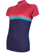 Tricou de ciclism pentru femei Sensor  Cyklo Summer Stripe Blue/Lilla