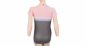 Tricou de ciclism pentru femei Sensor  Cyklo Summer Stripe Grey/Pink