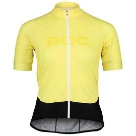 Tricou de ciclism POC Essential Road Logo Jersey Sulfur Yellow