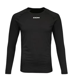 Tricou de compresie CCM Compression LS Top Black Junior