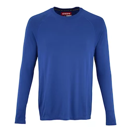 Tricou de compresie CCM LS Premium Training Tee Royal Senior