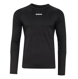 Tricou de compresie CCM LS Top with Gel Black Youth