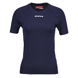 Tricou de compresie pentru femei CCM SS Training Tee Navy Senior