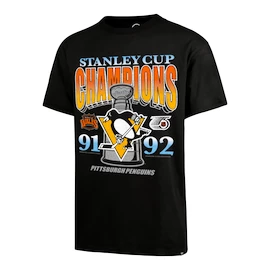 Tricou pentru bărbați 47 Brand NHL Pittsburgh Penguins Graphic ’47 Drop Shoulder Tee