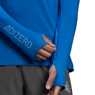 Tricou pentru bărbați adidas  Adizero 1/2 Zip Blue Rush