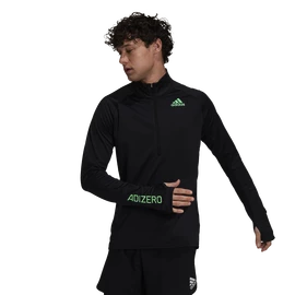 Tricou pentru bărbați adidas Adizero Warm 1/2 Zip LS Black