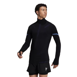 Tricou pentru bărbați adidas Primeknit Running Black Melange