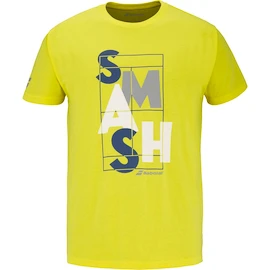 Tricou pentru bărbați Babolat Exercise Message Tee Men Blazing Yellow