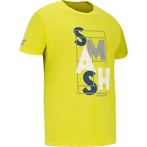 Tricou pentru bărbați Babolat  Exercise Message Tee Men Blazing Yellow