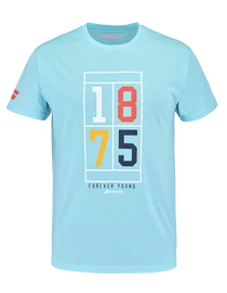 Tricou pentru bărbați Babolat Exercise Vintage Tee Men Angel Blue Heather