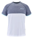 Tricou pentru bărbați Babolat  Play Crew Neck Tee Men White/Blue Heather XXL