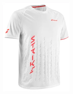 Tricou pentru bărbați Babolat  Strike Crew Neck Tee Men White/Strike Red M