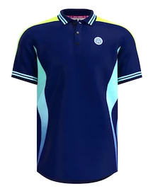 Tricou pentru bărbați BIDI BADU Grafic Illumination Polo Dark Blue