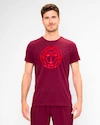 Tricou pentru bărbați BIDI BADU  Protected Leafs Chill Tee Bordeaux M