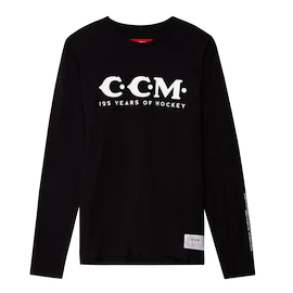 Tricou pentru bărbați CCM 125 Anniversary LS Tee Black