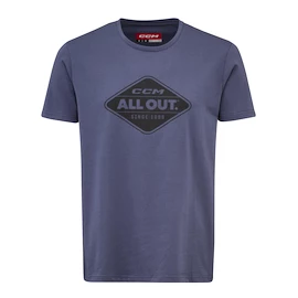 Tricou pentru bărbați CCM All Outside SS Tee Vintage Blue