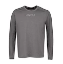 Tricou pentru bărbați CCM  Non Compression LS Tee Grey Senior