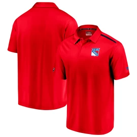 Tricou pentru bărbați Fanatics Rinkside Synthetic Polo NHL New York Rangers