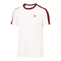 Tricou pentru bărbați Fila  T-Shirt Stripes Jascha 2 White Alyssum/Cabernet