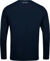 Tricou pentru bărbați Head  Club 21 Cliff LS Dark Blue