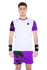 Tricou pentru bărbați Hydrogen Tech Camo Tee White/Purple