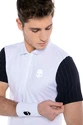 Tricou pentru bărbați Hydrogen  Tech Zipped Polo White/Blue