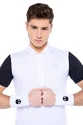 Tricou pentru bărbați Hydrogen  Tech Zipped Polo White/Blue