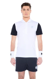 Tricou pentru bărbați Hydrogen Tech Zipped Polo White/Blue