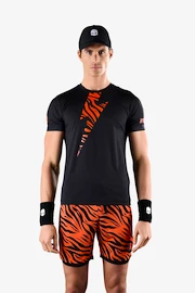 Tricou pentru bărbați Hydrogen  Tiger Tech Tee Black/Orange Tiger