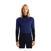 Tricou pentru bărbați Icebreaker Merino 200 Oasis Sonebula LS High Neck Mid Navy/Royal Navy/Snow/Cb