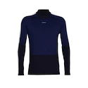 Tricou pentru bărbați Icebreaker Merino 200 Oasis Sonebula LS High Neck Mid Navy/Royal Navy/Snow/Cb