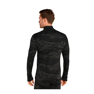 Tricou pentru bărbați Icebreaker Merino 260 Vertex LS Half Z Snow Guide Black/Galaxy/J L