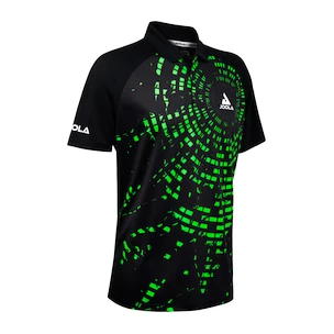 Tricou pentru bărbați Joola  Shirt Centrela Polo Black/Green XL