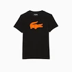 Tricou pentru bărbați Lacoste  Big Logo Core Performance T-Shirt Black/Sunrise