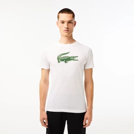 Tricou pentru bărbați Lacoste Big Logo Core Performance T-Shirt White/Green