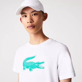 Tricou pentru bărbați Lacoste  Core Performance Light White/Green