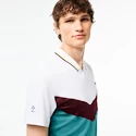 Tricou pentru bărbați Lacoste  Medvedev New York Day Polo White/Limeira