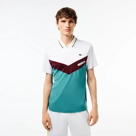 Tricou pentru bărbați Lacoste Medvedev New York Day Polo White/Limeira