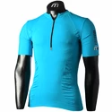 Tricou pentru bărbați Mico M1 Trail Zip Neck Jewel