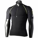 Tricou pentru bărbați Mico M1 Trail Zip Neck Nero