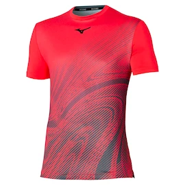 Tricou pentru bărbați Mizuno Charge Shadow Graphic Tee Radiant Red