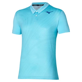 Tricou pentru bărbați Mizuno Charge Shadow Polo Blue Glow