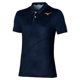 Tricou pentru bărbați Mizuno Charge Shadow Polo Pageant Blue