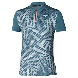 Tricou pentru bărbați Mizuno Mugen Shadow Polo Blue Mirage