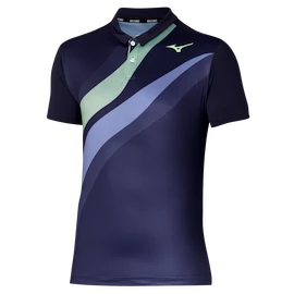 Tricou pentru bărbați Mizuno Release Shadow Polo Evening Blue