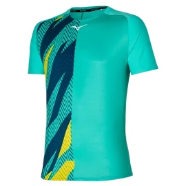 Tricou pentru bărbați Mizuno Shadow Graphic Tee Turquoise