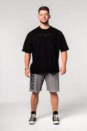 Tricou pentru bărbați Nebbia Oversized Heavyweight Cotton T-shirt NO SHORTCUTS Black