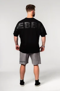 Tricou pentru bărbați Nebbia  Oversized Heavyweight Cotton T-shirt NO SHORTCUTS Black