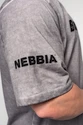 Tricou pentru bărbați Nebbia  Washed-off Heavyweight Cotton Oversized T-shirt GRIND Light Grey