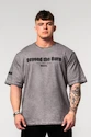 Tricou pentru bărbați Nebbia  Washed-off Heavyweight Cotton Oversized T-shirt GRIND Light Grey